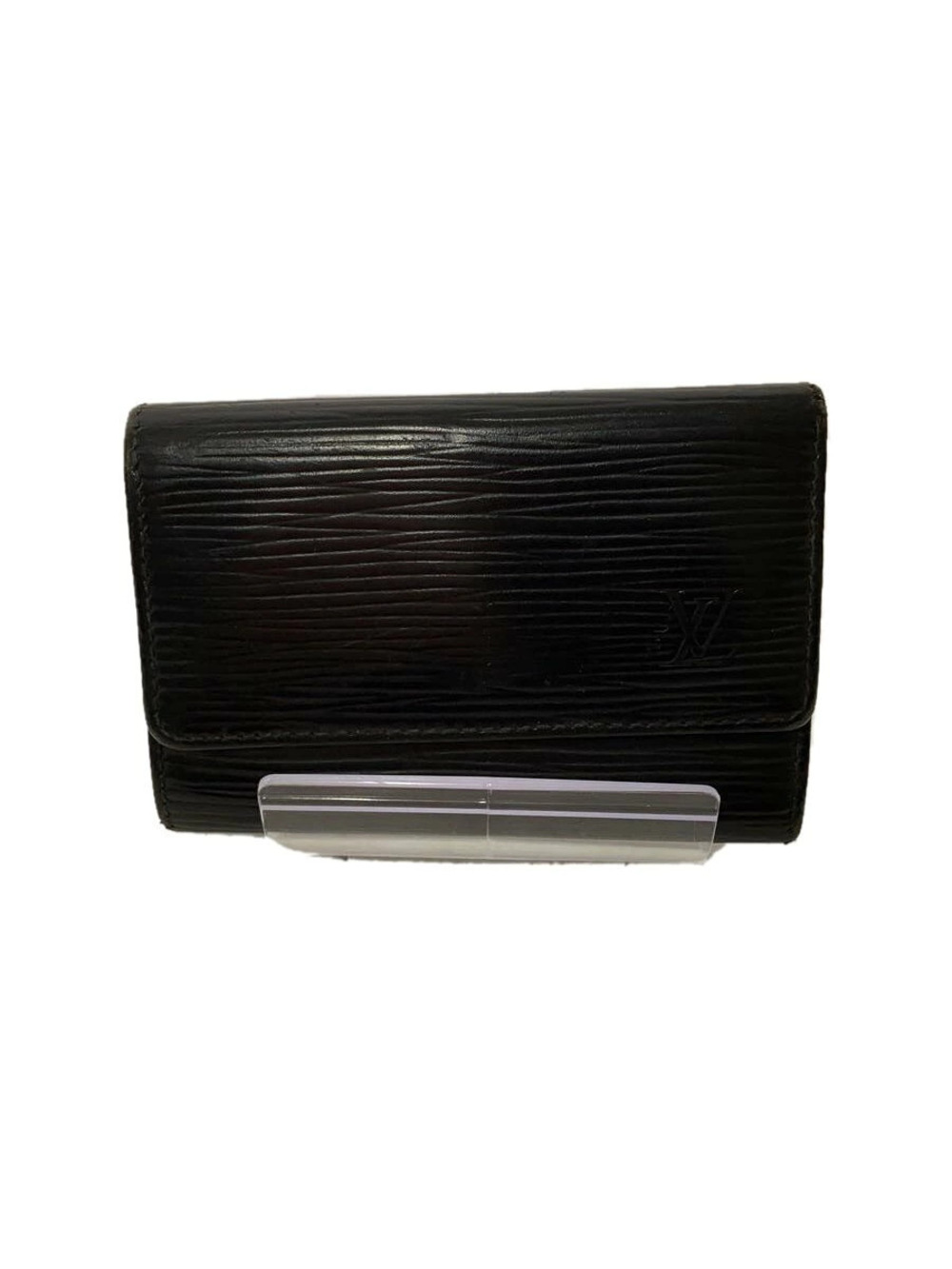 LOUIS VUITTON Multicles Leather Black Solid
